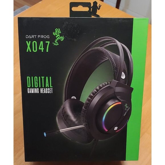NEW Dart Frog X047 RGB Gaming Headset - Picture 1 of 5